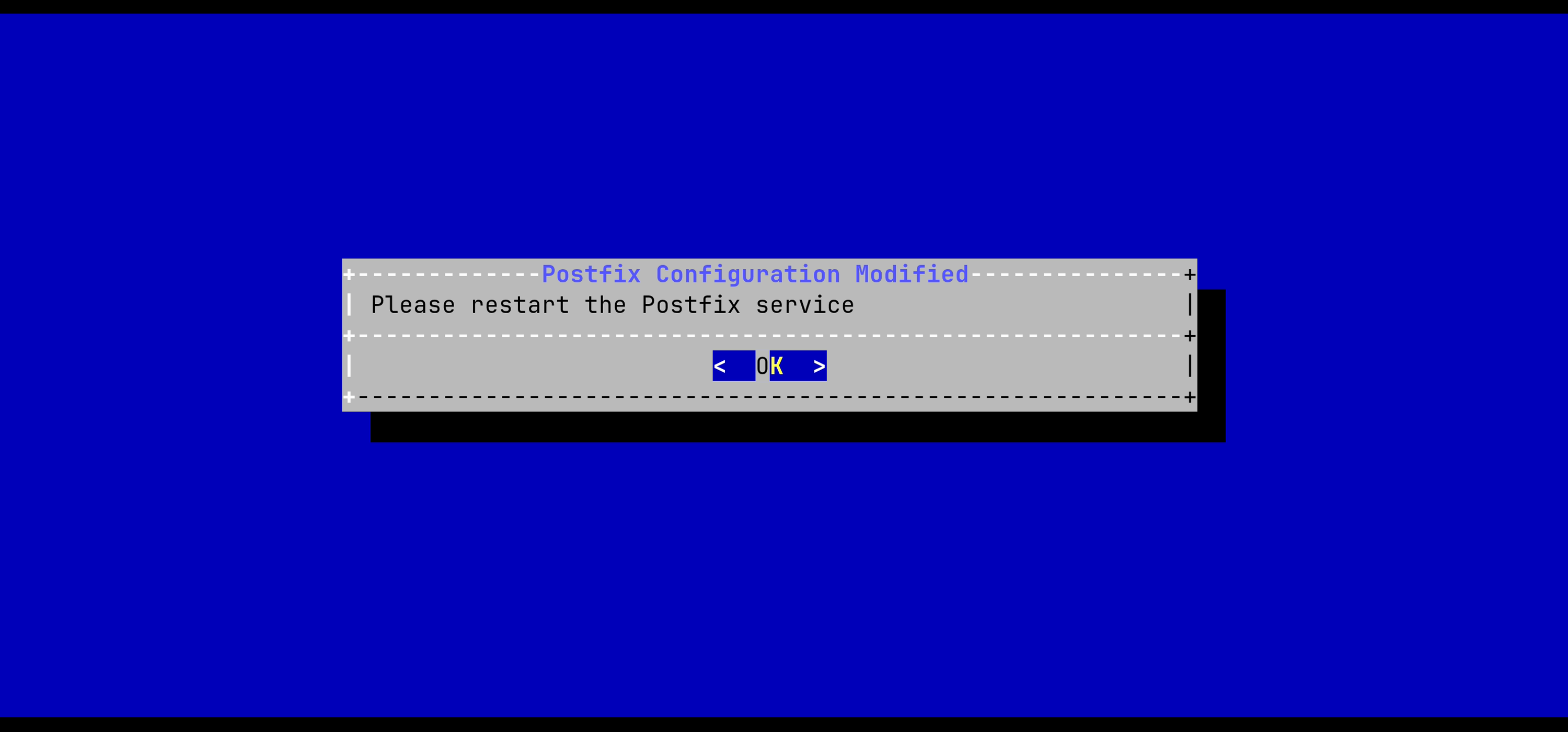 SMTP configuration updated