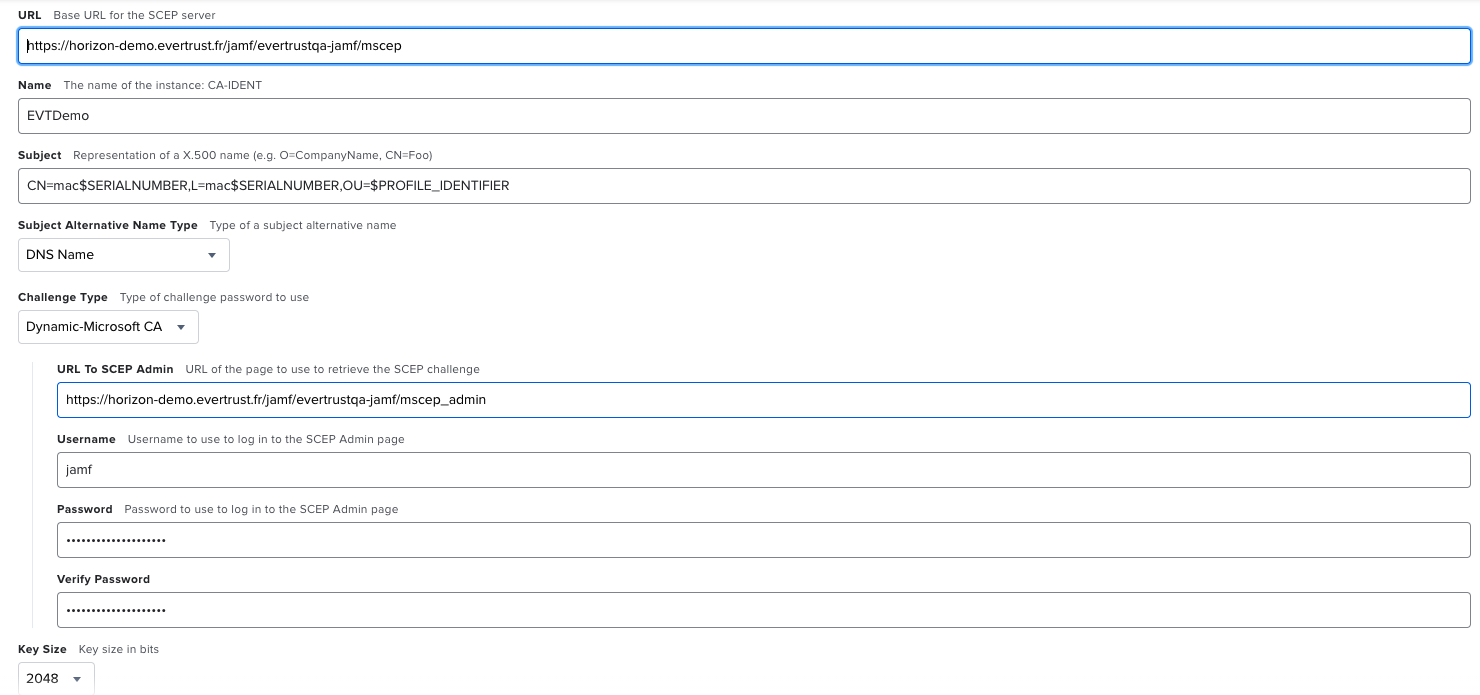 Jamf SCEP Proxy Setup