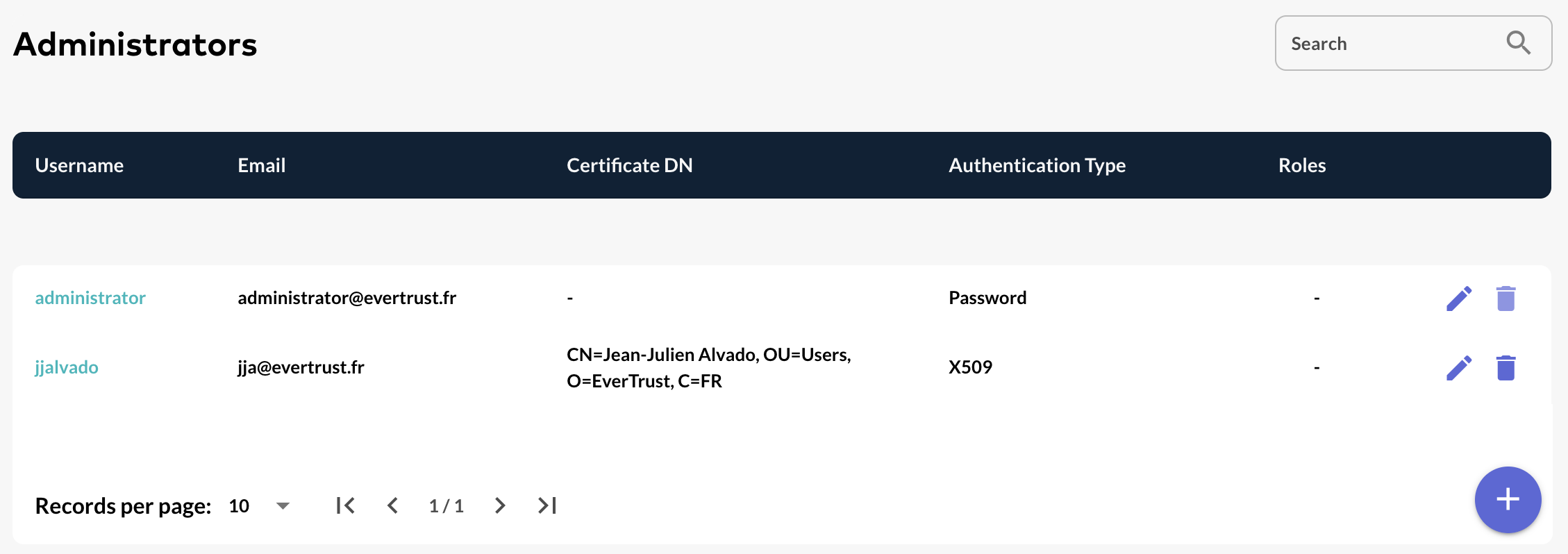 Administrator successfully created