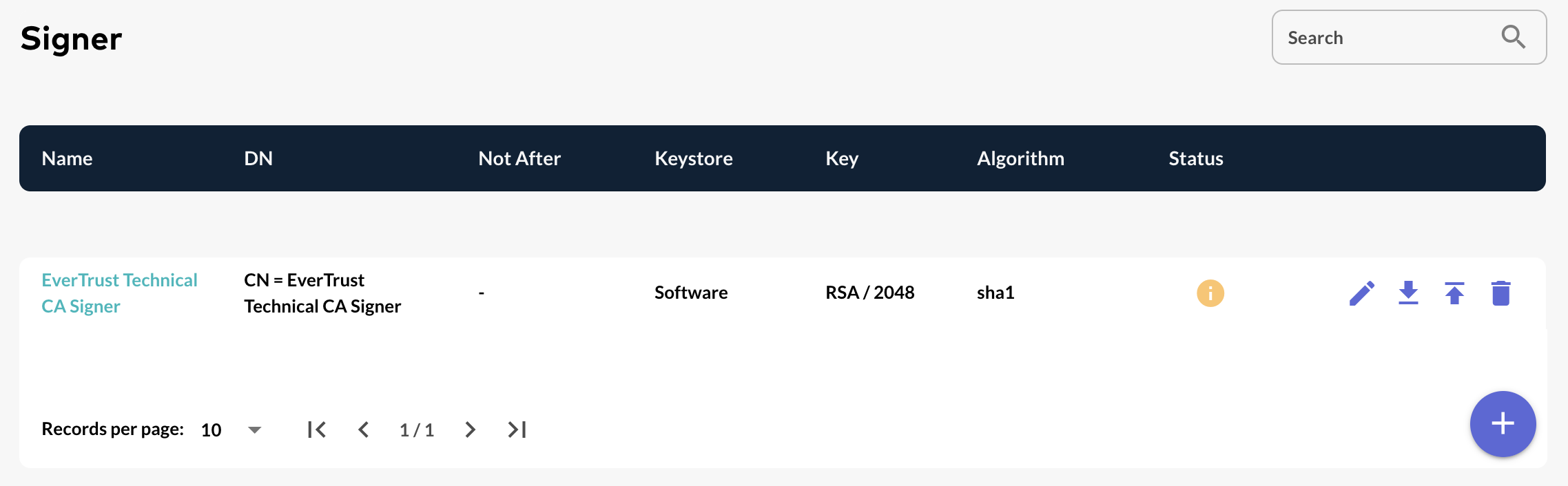 Signer successfully created