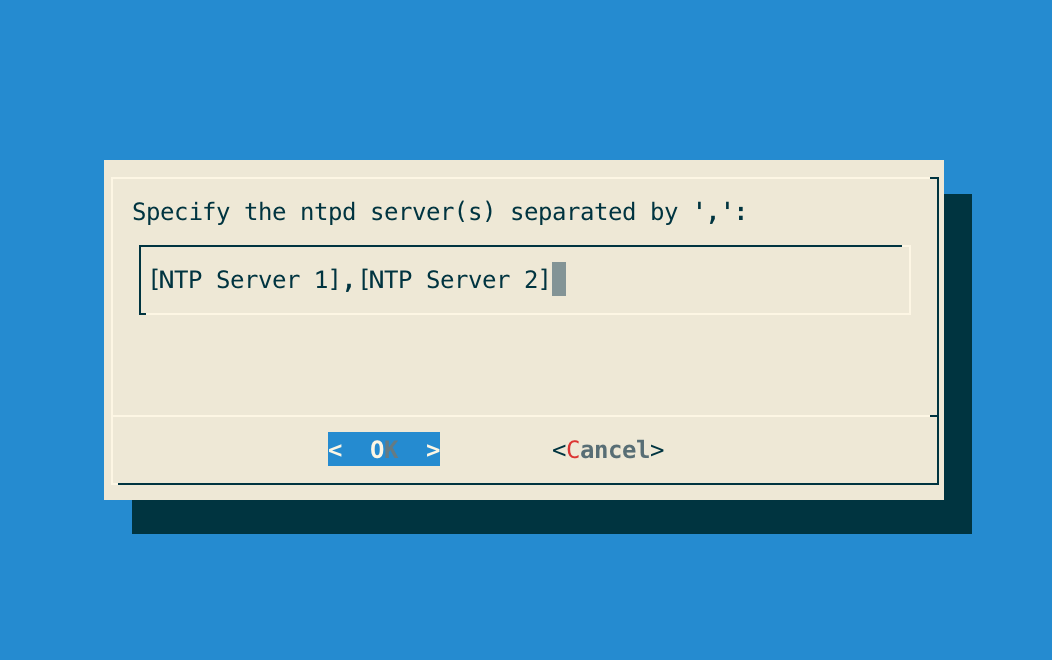 Set NTP server(s)