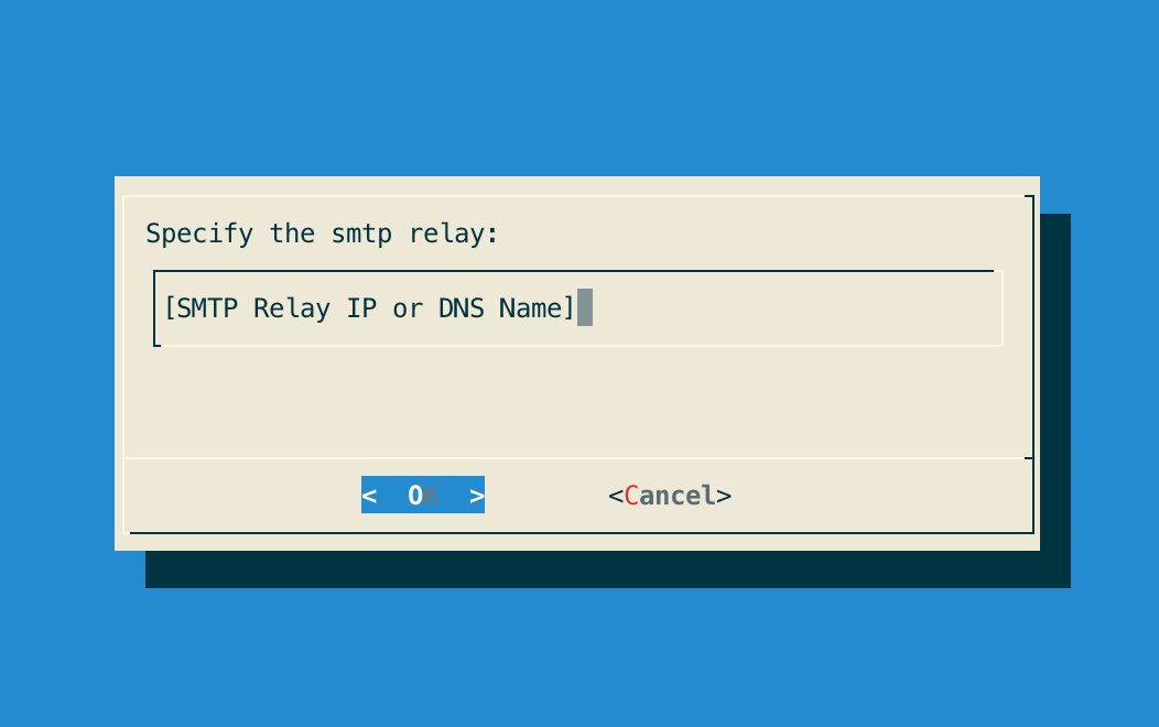 Set SMTP relay