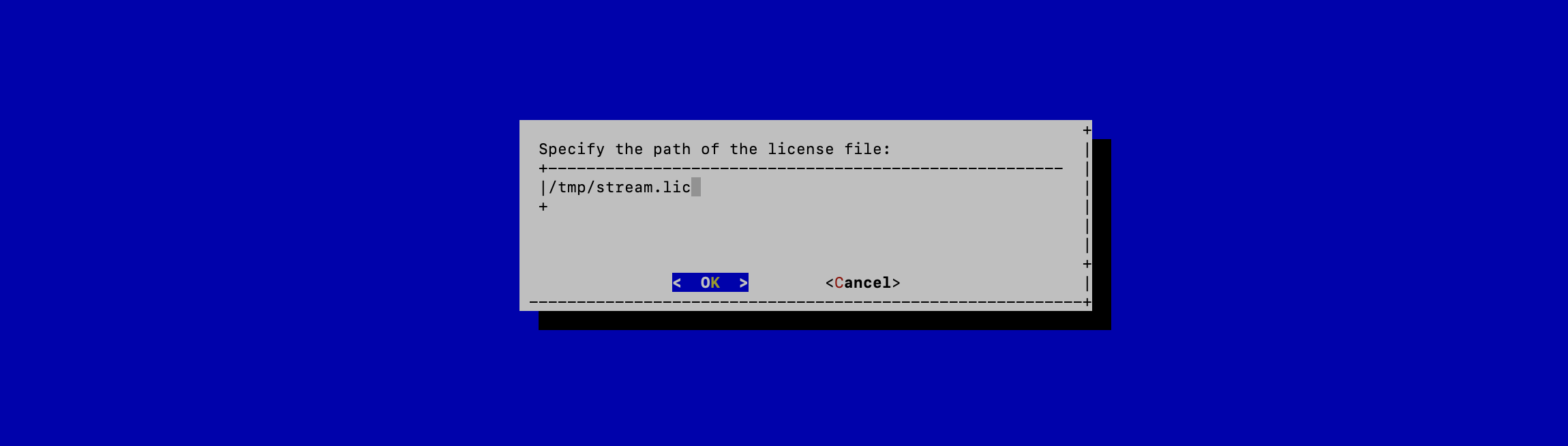 Stream License Configuration 2