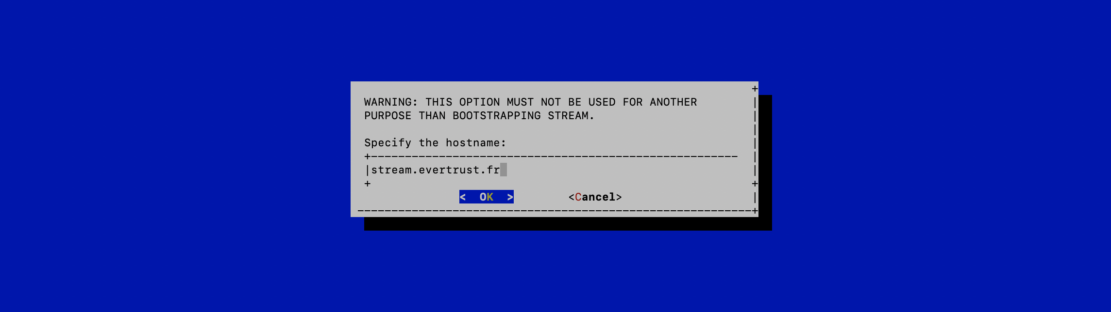 Bootstrap certificate menu